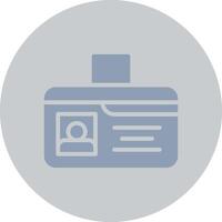 Identification Card Creative Icon Design vector