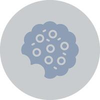 Glyph Silver Circle Color Design vector