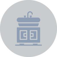 Washbasin Creative Icon Design vector