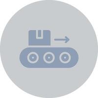 Conveyor Belt Creative Icon Design vector