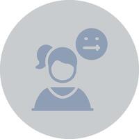 Concerned Creative Icon Design vector