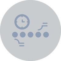 Circle Accent Timeline Creative Icon Design vector