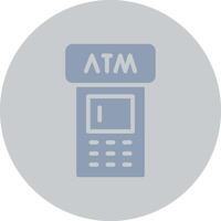 ATM Machine Creative Icon Design vector