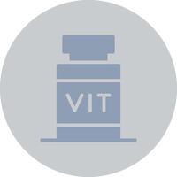 diseño de icono creativo de vitamina vector