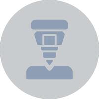 Drilling Machine Creative Icon Design vector