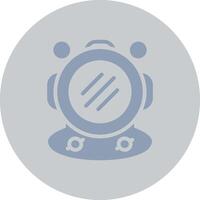 Diving Helmet Creative Icon Design vector