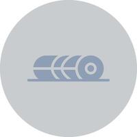 Foam Roller Creative Icon Design vector