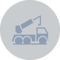 Crane Truck Creative Icon Design vector