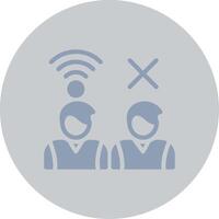 Digital Divide Creative Icon Design vector