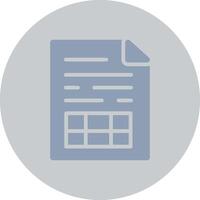 Spreadsheet Creative Icon Design vector