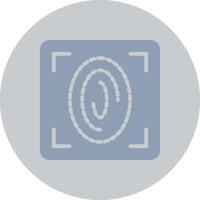 Fingerprint Scan Creative Icon Design vector