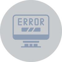 Error Creative Icon Design vector