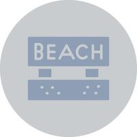 Beach Creative Icon Design vector