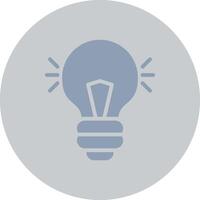 Light Bulb Creative Icon Design vector