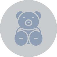 Teddy Bear Creative Icon Design vector