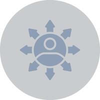 Influence Creative Icon Design vector