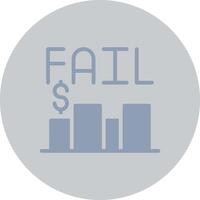 Business Fail Creative Icon Design vector