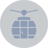 Cable Car Creative Icon Design vector