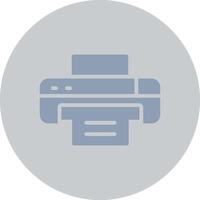 Glyph Silver Circle Color Design vector