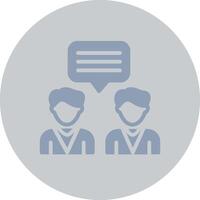 Dialogue Creative Icon Design vector