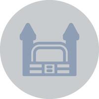 Bouncy Castle Creative Icon Design vector
