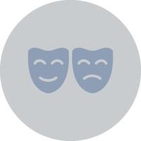 Theater Masks Creative Icon Design vector