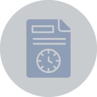 Schedule Creative Icon Design vector