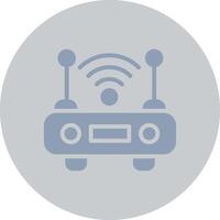 Wifi Router Creative Icon Design vector