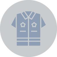 Police Uniform Creative Icon Design vector