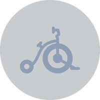 diseño de icono creativo de bicicleta de circo vector