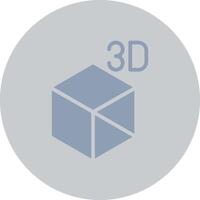 3D Object Creative Icon Design vector