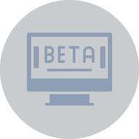 Beta Creative Icon Design vector