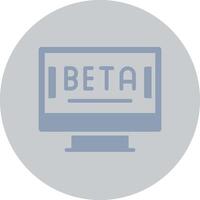 Beta Creative Icon Design vector