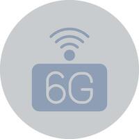 6G Network Creative Icon Design vector