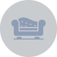 Chaise Longue Creative Icon Design vector