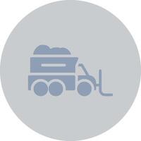 Snowplow Creative Icon Design vector