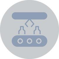 Conveyor Belt Creative Icon Design vector