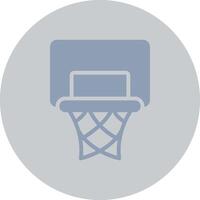 diseño de icono creativo de aro de baloncesto vector