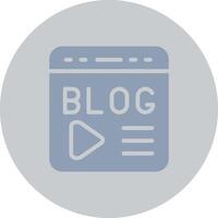 Blogging Creative Icon Design vector