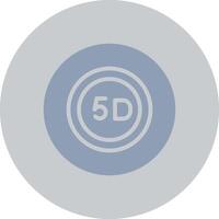 5D Data Storage Creative Icon Design vector