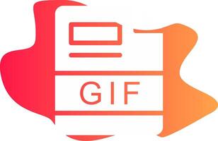 GIF Creative Icon Design vector