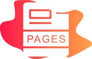 PAGES Creative Icon Design vector