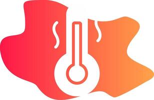 diseño de icono creativo de temperatura caliente vector