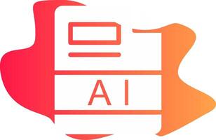AI Creative Icon Design vector