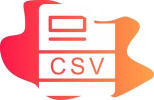 CSV Creative Icon Design vector