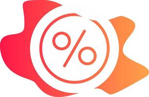 Percentage Creative Icon Design vector