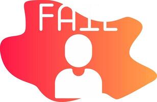 Fail Creative Icon Design vector