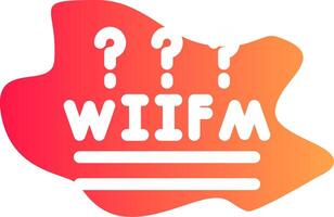 WIIFM Creative Icon Design vector