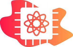 Quantum Computer Creative Icon Design vector