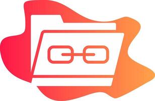 Link Folder Creative Icon Design vector